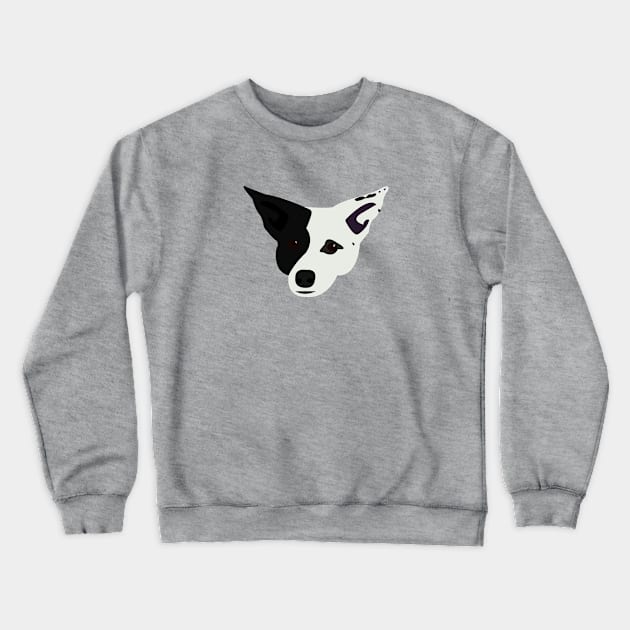 Sabrina The Rat Terrier Mix Crewneck Sweatshirt by KCPetPortraits